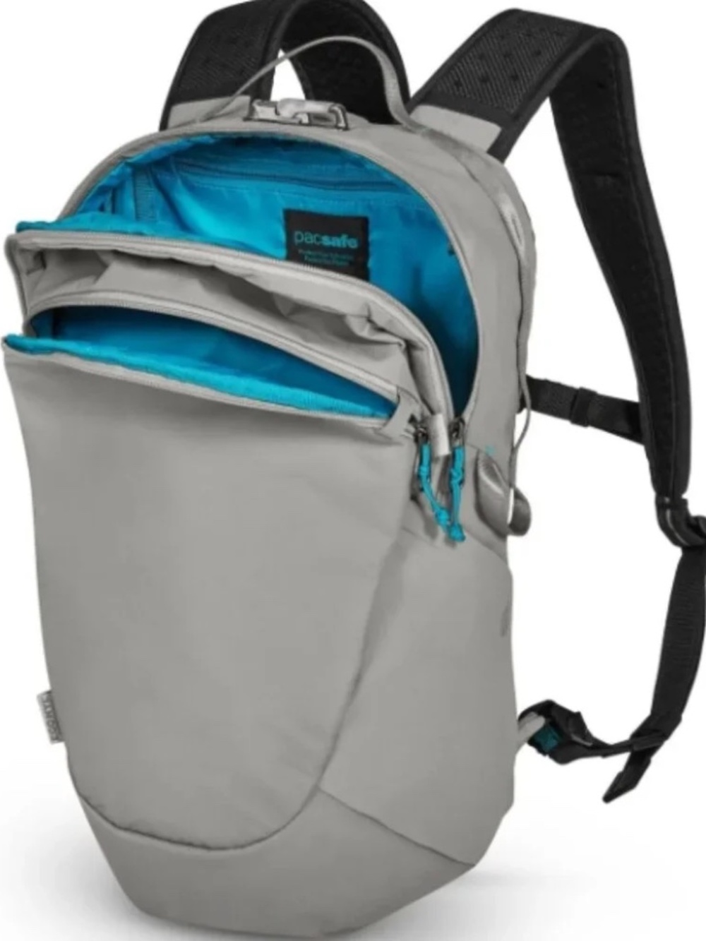Pacsafe® ECO 12L Anti-Theft Sling Backpack Gray/Blue NWT